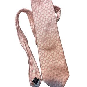pink Ted Baker tie with a Circle geometric pattern